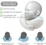 Memory Foam Travel Neck Pillow for Comfortable Sleep