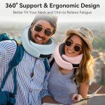WANDER PLUS® Ergonomic Memory Foam Travel Pillow