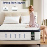 Amztree 12" Memory Foam & Pocket Coil Mattress