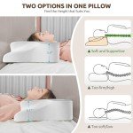 DONAMA Memory Foam Cervical Pillow for Sleepers