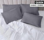Soft Microfiber Queen Pillow Cases - 4 Pack