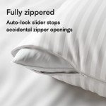 4 Standard Size Pillow Protectors with Zippers