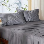 Cooling Bamboo Pillow Cases Set for Queen Size