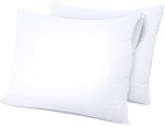 Waterproof Zippered Pillow Protectors (2 Pack)