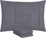 Soft Microfiber Queen Pillow Cases - 4 Pack