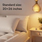 4 Standard Size Pillow Protectors with Zippers