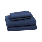 Soft Microfiber 4-Piece Bed Sheet Set - Navy Blue