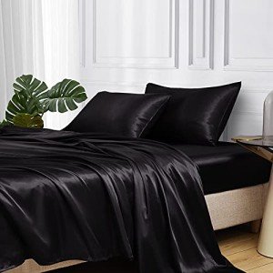 Silky Satin Queen Sheet Set with Deep Pockets
