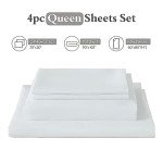 ILAVANDE White Queen Sheet Set – Super Soft & Breathable