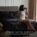 Silky Satin Queen Sheet Set with Deep Pockets