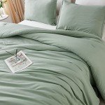 Sage Green Queen Comforter Set - 3 Pieces