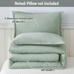 Sage Green Queen Comforter Set - 3 Pieces