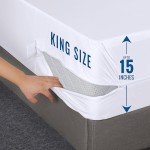 King Waterproof Mattress Protector with Bed Bug Defense