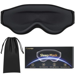 Comfort 3D Eye Mask for Better Sleep Black