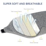 Mavogel Cotton Sleep Mask - Soft Light Blocking Eye Mask