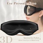 Comfort 3D Eye Mask for Better Sleep Black