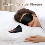 Comfort 3D Eye Mask for Better Sleep Black