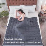 YesCool 20 lb Cooling Weighted Blanket for Sleep