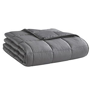 L'AGRATY Dark Grey Weighted Blanket for Adults