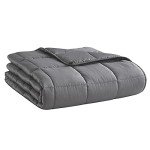 L'AGRATY Dark Grey Weighted Blanket for Adults