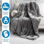 Cozy 15 lb Weighted Blanket in Grey