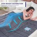 YesCool 20 lb Cooling Weighted Blanket for Sleep