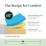 ZINUS 10" Green Tea Cooling Memory Foam Mattress