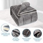 Cozy 15 lb Weighted Blanket in Grey