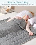 Topblan 15lbs Twin Size Weighted Blanket - Grey