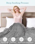 Topblan 15lbs Twin Size Weighted Blanket - Grey