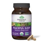 Organic India Peaceful Sleep Herbal Supplement - 90 Capsules