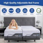 Vipbear Split King Adjustable Bed Base & Mattress