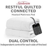 Sunbeam Wi-Fi Mattress Pad with 10 Heat Settings