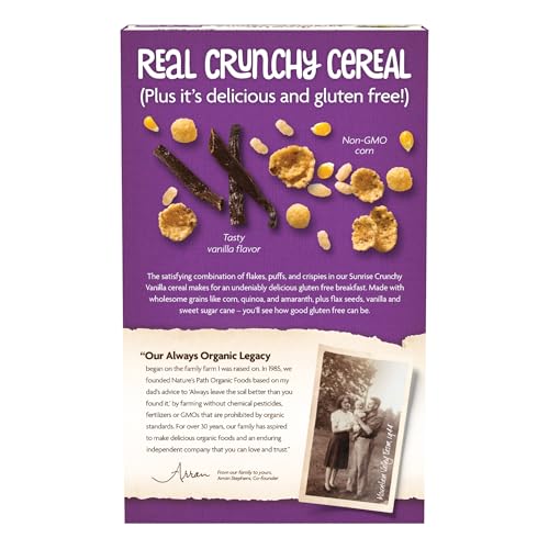 Organic Gluten-Free Crunchy Vanilla Cereal 10.6 Oz