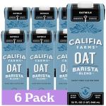 Califia Farms Unsweetened Oat Milk Pack of 6