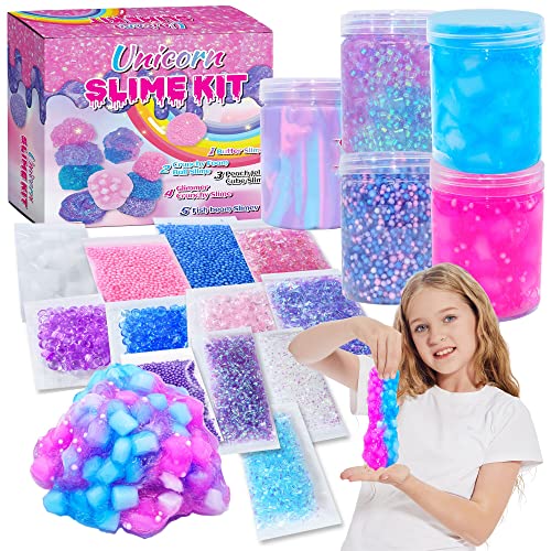 Unicorn Slime Kit with Fun Supplies for Kids