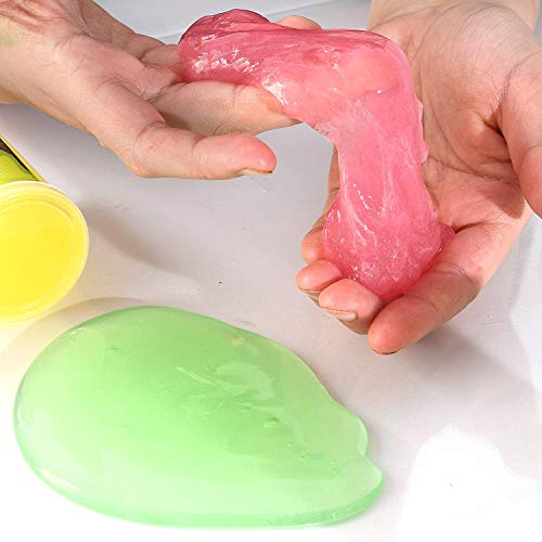 Glow in the Dark Slime Set - 6 Neon Colors
