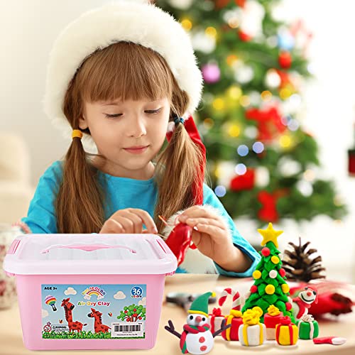 36 Color Air Dry Clay Kit for Kids