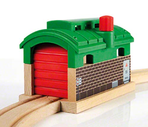 Wooden Train Garage Toy for Kids Age 3+