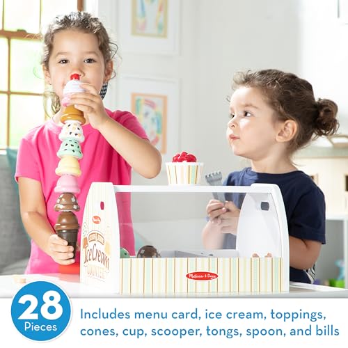 Melissa & Doug Wooden Ice Cream Counter - Educational Toys