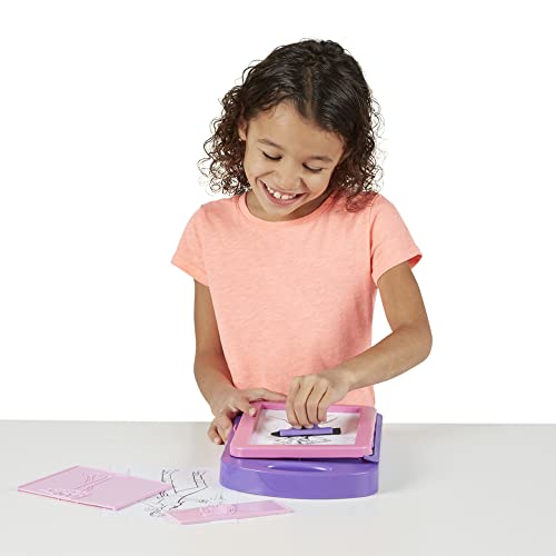 Melissa & Doug Fashion Design Kit - Rubbing Plates, Fashion Plates, Travel-Friendly