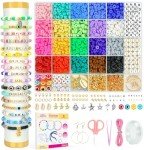 DIY Clay Beads Bracelet Kit for Beginners