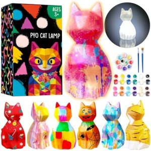 Paint Your Own Cat Lamp DIY Kit for Kids