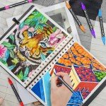 Dual Tip Acrylic Paint Pens - 24 Colors