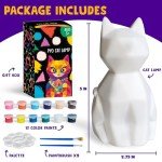 Paint Your Own Cat Lamp DIY Kit for Kids