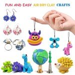 24 Color Air Dry Modeling Clay Kit for Kids
