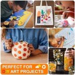 Dual Tip Acrylic Paint Pens - 24 Colors