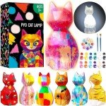 Paint Your Own Cat Lamp DIY Kit for Kids