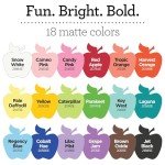 Pastel & Vivid Acrylic Craft Paint Set, 18 Colors
