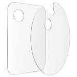 Clear Acrylic Paint Palette Set with Thumb Hole